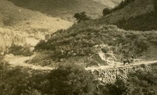 Chatsworth Postcards 1912 Closeup view of 67. Santa Susanna Pass, near Chatsworth, Cal.