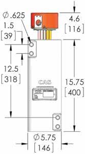 CAST-X 25 Circulation Heater GENERAL-PURPOSE (NEMA 1) ENCLOSURE MOISTURE-RESISTANT (NEMA 4) ENCLOSURE EXPLOSION-PROOF (NEMA 7) ENCLOSURE EXPLOSION-PROOF (ATEX) ENCLOSURE 18 CAST-X 25 Heating Profile: