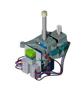Turn the motors left/right and up/down using the controls. This is necessary to settle the motor frame inside the motor housing.