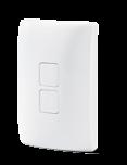 decorator-style switch, or on just about any surface (Simple self-adhesive mounting pads included; can also screw-mount over switch if desired) No need to do any wiring at all!