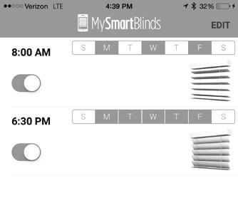 5. From the main schedule page (Fig. 3.2), tap on an event to edit its contents. 4. Use the sliders to adjust the smart positions (Fig. 4), and then select SAVE. 6.