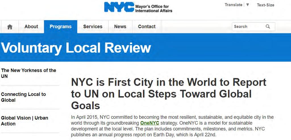 ONE NYC Sustainable