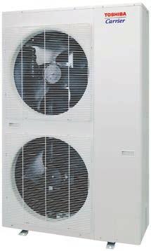 TOSHIBA CARRIER SERIES MCY7 HEAT PUMP OUTDOOR UNIT Toshiba Carrier VRF Heat Pump FEATURES Available in 3-, 4- and 5-ton capacity range Ability to connect up to nine multiplestyle indoor units on a