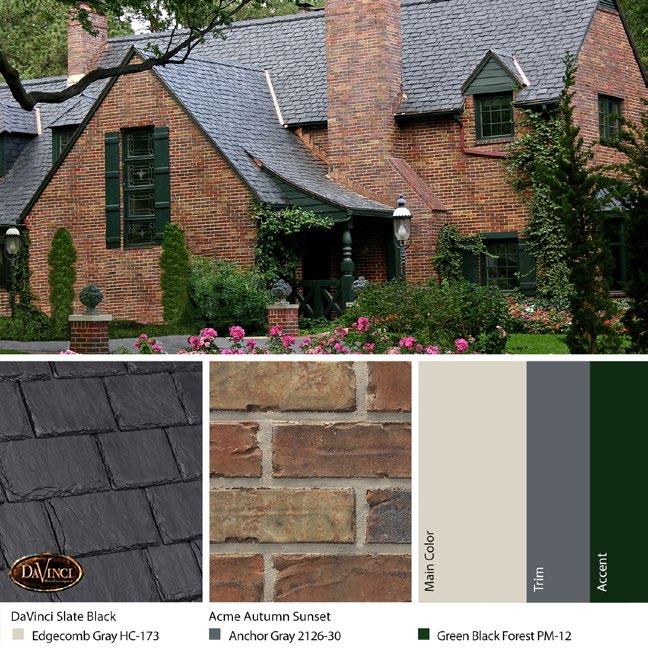 BROWN/BLACK BRICK Not purely brown or black, these bricks feature rich dark neutrals that are brought to life by contrast and color.