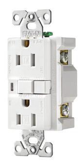 OBC Arc Fault Circuit Interrupter (AFCI) Receptacles 2-Pole, 3-Wire Grounding 15A, 125V/AC 20A, 125V/AC TRAFCI15 Design features Protects against arc faults in wiring resulting from damaged
