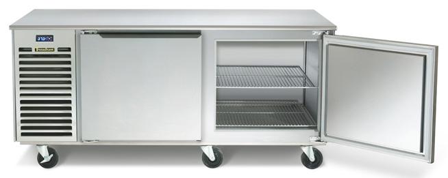 TU SERIES REFRIGERATORS FULL SIZE UNDERCOUNTER MODELS Stainless steel front, door(s) and interior Microprocessor control Self-contained balanced refrigeration system (remote options available)