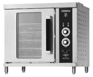 OVENS CONVECTION (HALF SIZE) ELECTRIC & GAS HEC20 & HGC20 SERIES HEC20 Model Only Certified by NSF, Listed by UL (electric), CSA Design Certified (gas) HEC20 Stainless steel front, sides, and top
