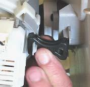 To remove pump, slide pump off sump at seal ring (below right).