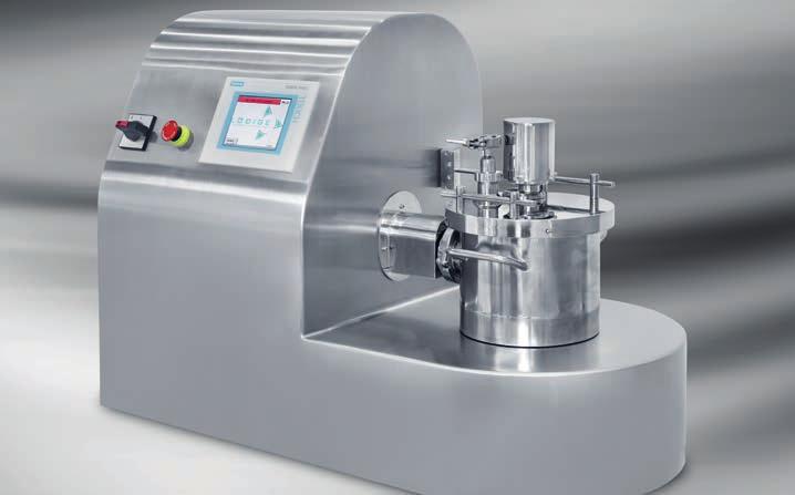 Laboratory mixers with the same mixing principle as that of production