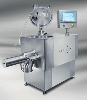 Mixing and Granulating in a Vertical System The High Shear Mixer MGT is a system for mixing, granulating and sieving of pharmaceutical powders and