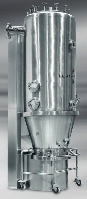 The Fluid Bed technology of the Lödige LFP achieves constant and reproducible product quality while ensuring gentle process in short process times.