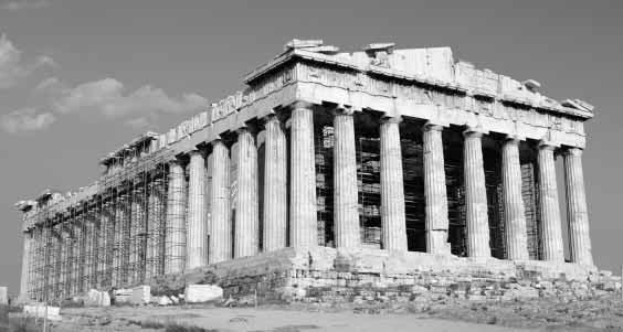 Today people still think these temples are some of the finest buildings ever built. The Parthenon Greek temples were long rectangular buildings with columns all the way around them.