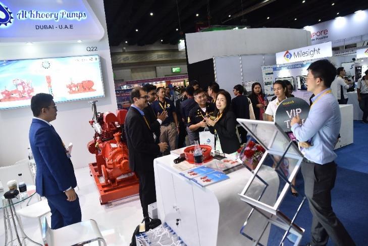 Over 80% of visitors are satisfied with the show with over 60% expressed being very satisfied The Fire and Safety market in Thailand is developing at a