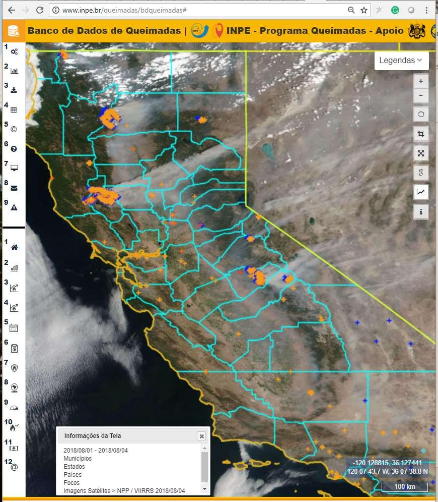 The massive California wildfires,