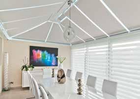 ROLLER ROOF BLINDS WITH INSPACE SIDE BLINDS MOTORIZATION Most of our blinds can be motorized.
