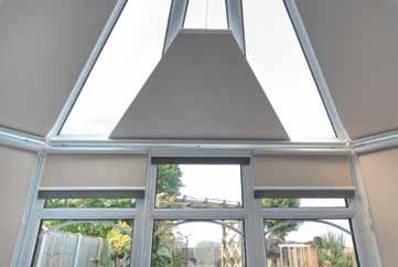 ROLLER ROOF/SIDE BLINDS WITH SLATE TRIM Creating a relaxing atmosphere means controlling both the