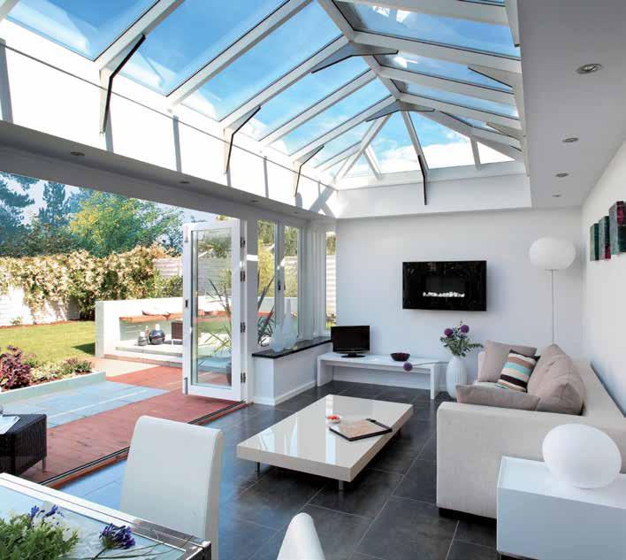 feel the benefits, with year-round comfort Conservatories can offer a bright and airy place to relax and enjoy
