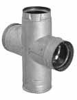 00 3SPVTABW4 3SPVBTABW4 6 ¼ Double Tee w/ Clean-Out Tee Cap Allows clean-out access for horizontal and vertical installations. Use for a 90 offset.