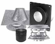 00 4SPVHKIT /A Vertical Kit - Flat Ceiling Kit includes: Vertical Cap, Storm Collar, Ceiling Support Firestop Spacer, Adjustable Flashing, and Appliance Adapter.