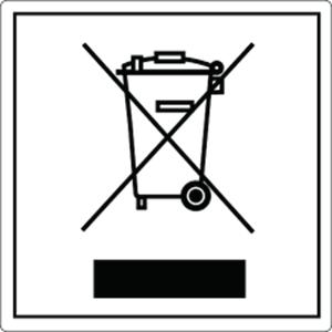 Disposal Information for management of electric and electronic appliance waste containing batteries or accumulators This symbol, which is used on the product, batteries, accumulators or on the