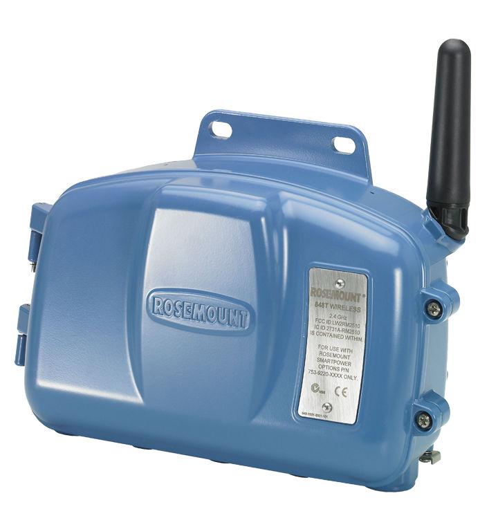 Rosemount 848T Wireless Temperature Transmitter The Rosemount 848T is the premier choice for Wireless High Density measurements.