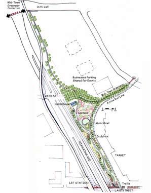 project area boundary Hiawatha/Lake Street Station Area Master Plan - June 2000 Calthorpe Assoc., IBI Group, Coen + Stumpf Assoc.