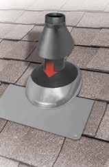 23 Steep Roof Flashing Patented one-piece design