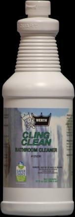 Foaming formula clings to vertical surfaces and goes 4-5 times further Removes mineral deposits and soap scum NSN: 7930-01-224-3159 CLING CLEAN