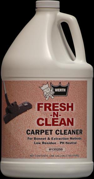 Cleaner GRAINGER # 35YL40, PK (4 gallons) For extraction and bonnet cleaning Neutral ph, low residue formula prevents