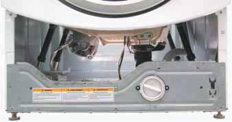 Heater Assembly The heater assembly is located above the pump, and is accessed from the front of the washer. The heater assembly consists of a heating element and a water temperature thermistor.