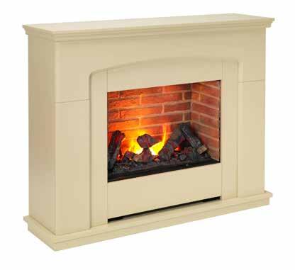 CASSETTE FIRES ALAMEDA - Stylish contemporary inset fire with 3D Opti-myst flame and smoke effect - 2kW heat output with two heat settings - Flame effect can