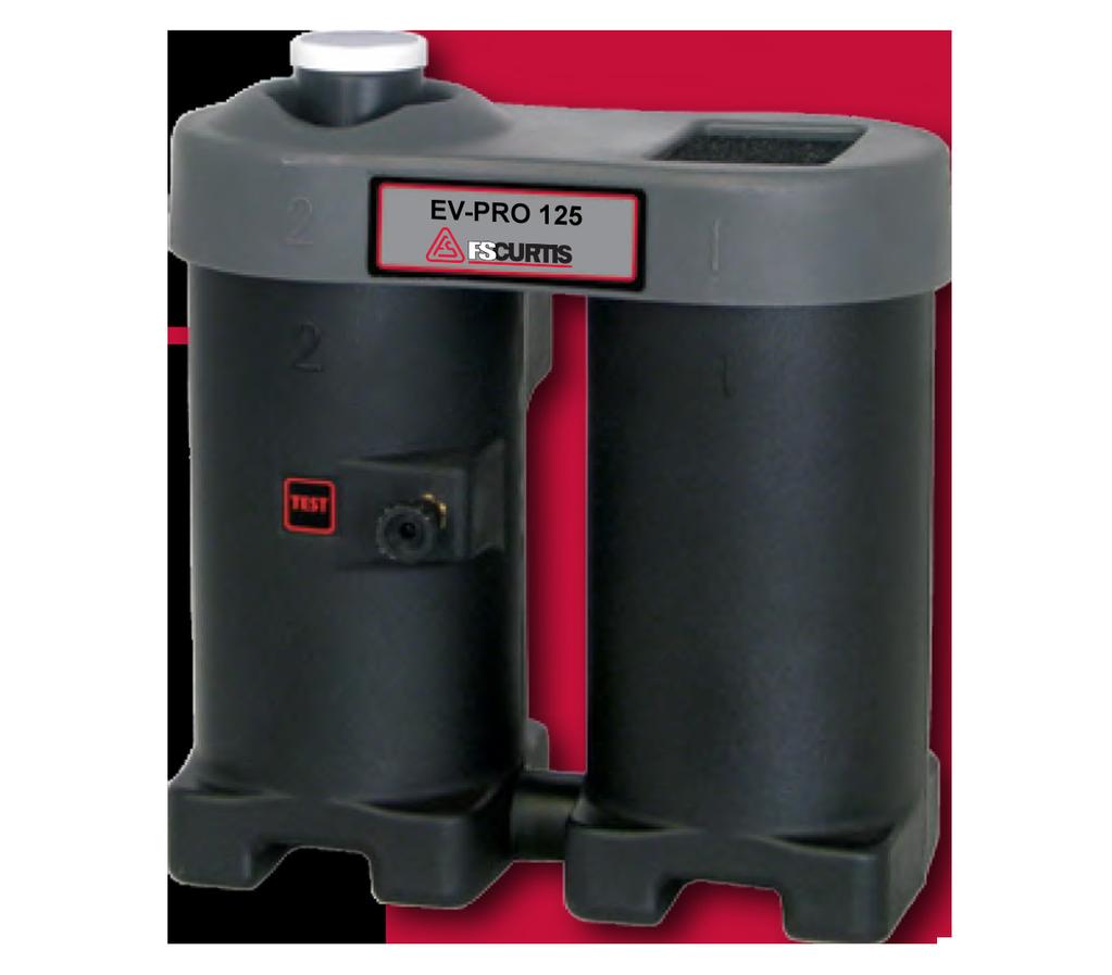 With an advanced polypropylene adsorbent media and a carbon polisher, the EV-PRO 125 can separate virtually any condensate containing any compressor lubricant* discharged from any type of condensate