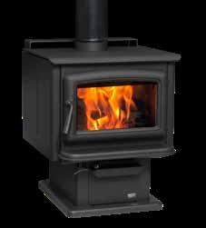 Available in Nickel and DOORS Nickel LEGS Nickel Despite its compact size, this is a high-performance wood heater, engineered for powerful heat output, high efficiency and ease of use.
