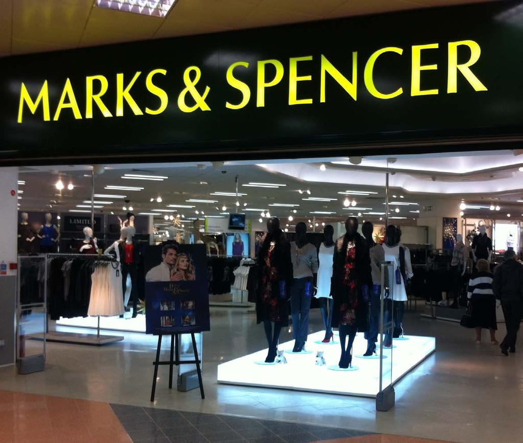 Marks & Spencer Illuminated Display