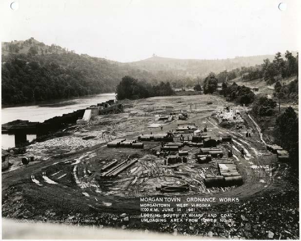 coal unloading area in 1941.