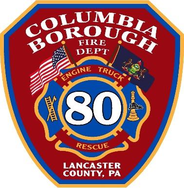 Columbia Borough Fire Department When a man or firefighter their has been accomplished.