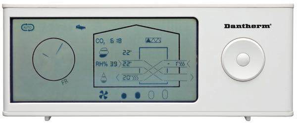 ADDITIONAL CONTROL OPTIONS WITH A SIMPLE CONTROL PANEL, DANTHERM APP OR AN ADVANCED WIRELESS REMOTE CONTROL Control options The Dantherm HCV units come with a built-in control panel with