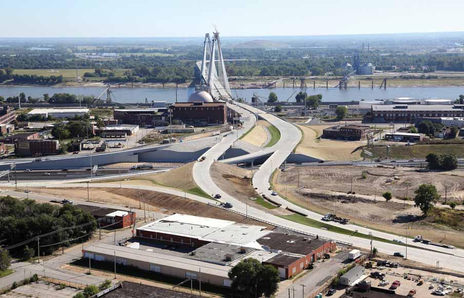 ROAD CONSTRUCTION By Greg Law Contributing Author Photo courtesy of MoDOT. Betting on the river St. Louis invests heavily along the Mississippi On Feb.