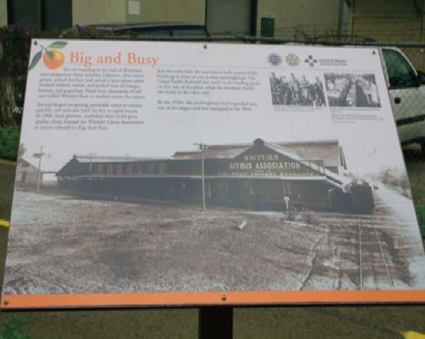This exhibit features Whittier s agricultural history and the need