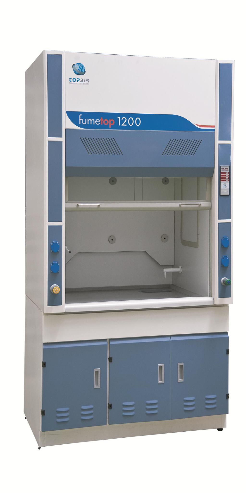FUME CUPBOARDS & DUCTLESS FUME HOODS Fume Cupboard Series FH Suction Opening Control Panel Gas Tap