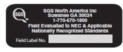 categories of unapproved electrical equipment installed in the, with review and approval of the tests 10. SGS North America, Inc Only this SGS North America, Inc.