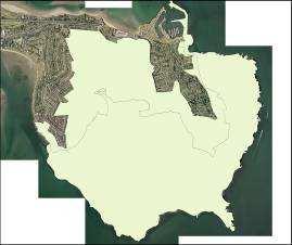 Howth Peninsula Area in white