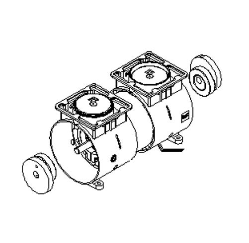 LACO USER MANUAL UN-200H / UN-200VH 10.4.1 REMOVING THE CONNECTING ROD ASSEMBLY AND ECCENTRIC NOTE: ONLY REMOVE ONE CONNECTING ROD ASSEMBLY AT A TIME. 1. Carefully remove the fan by pulling it straight off the motor shaft.
