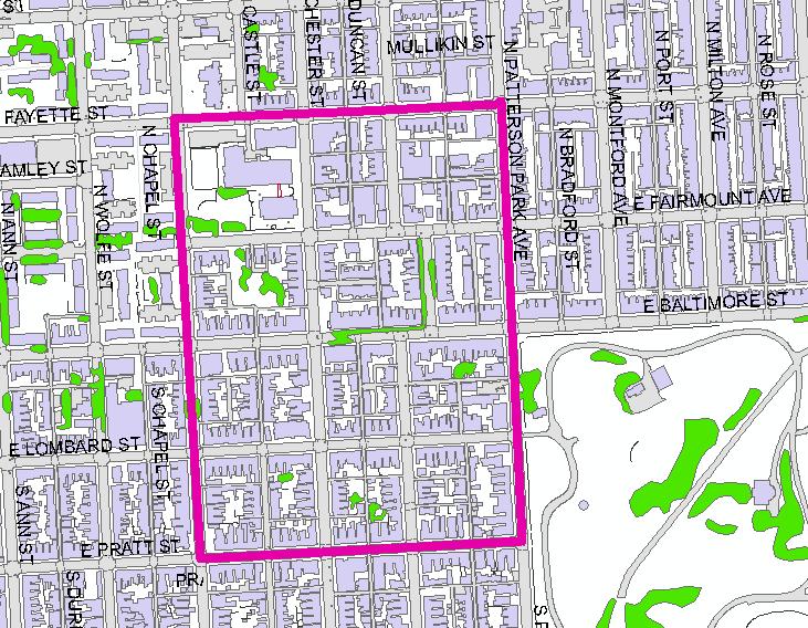 Introduction Rummel, Klepper & Kahl, LLP (RKK) was asked to perform a feasibility study searching for possible locations for greening enhancements within the Butchers Hill neighborhood.