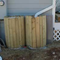 TYPE 3: BUDDY BARREL A buddy barrel can be connected to the primary rain barrel to allow overflow from the primary barrel to also be collected.