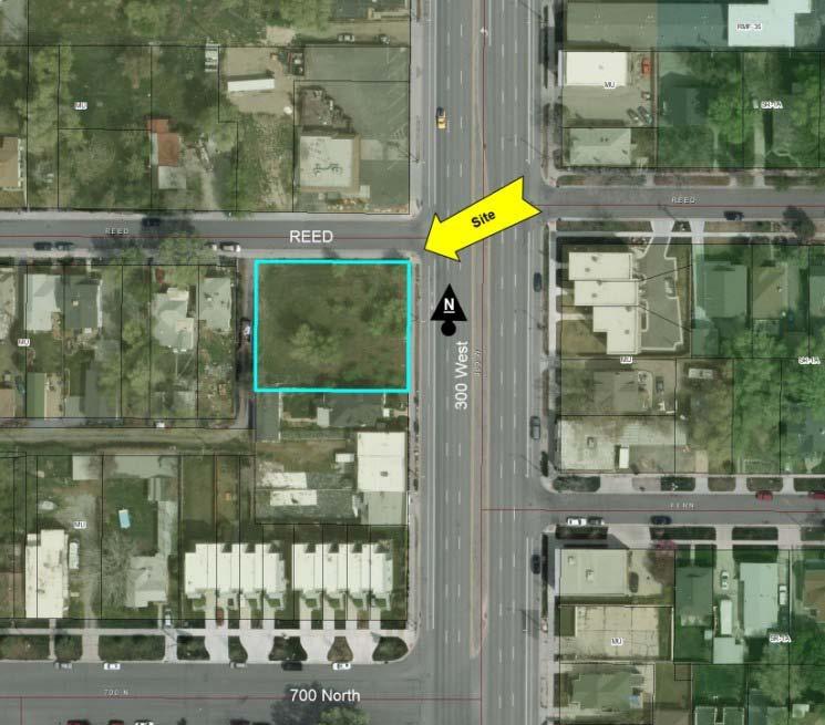 VICINITY MAP 737 North 300 West ackground Project Description The applicant is seeking approval for a 10-unit single family attached residential development.