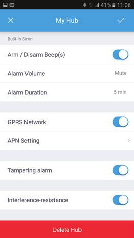 GPRS Network This setting enables you to control your system through GPRS data if a SIM card has been insterted: Turn power switch OFF and then insert your own SIM card - Turn Power to ON - When GSM