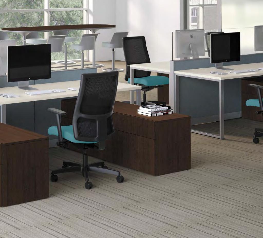READY FOR TOMORROW BUILD YOUR DESK Voi s selection of integrated components lets you easily configure a workspace that suits your needs. ADD AS NEEDED As you grow, Voi can grow with you.