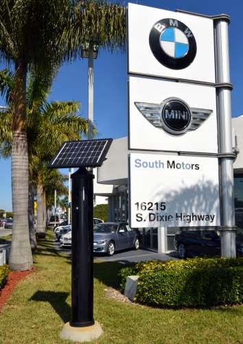 Major Miami Auto Dealership South Motors BMW protects vehicle inventory and repair lots Installed in 2008 to cut vehicle parts theft and vandalism Alarm direct to