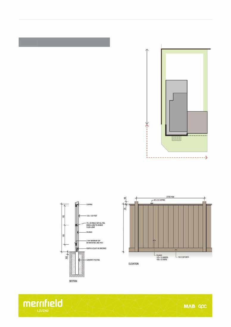 4.1 Site design & layout FENCING Design objectives a. Residential fencing should be complementary to the neighbourhood character. b. Ensure that fencing design complements the building and landscape design.